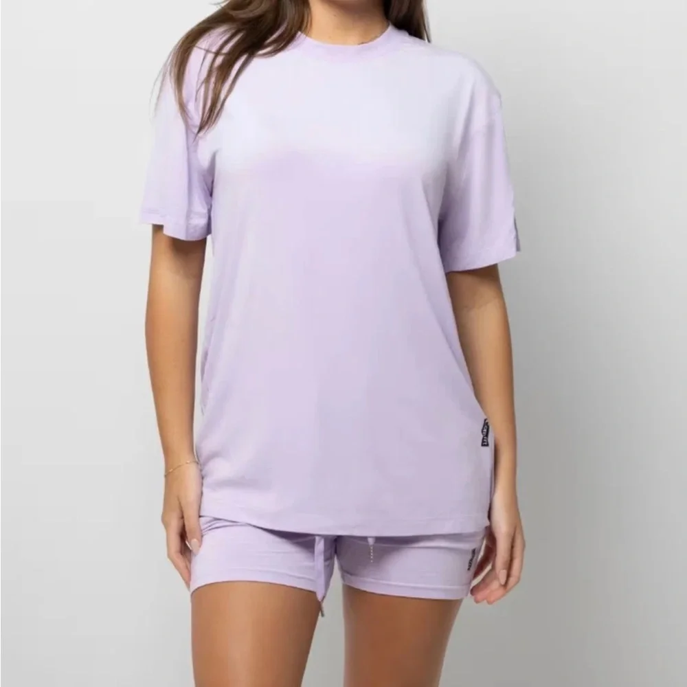 Comfrt Cloud Shorts Lounge Lavender Sz Large Soft Stretch HH5 Drawstring KJHU15